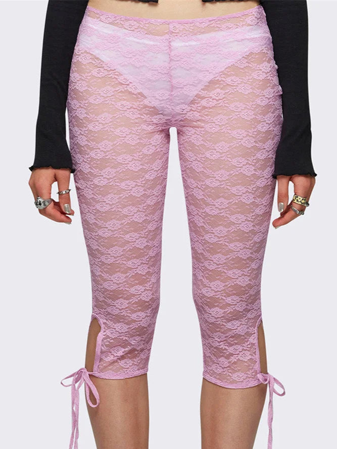 See-Through Lace shorts