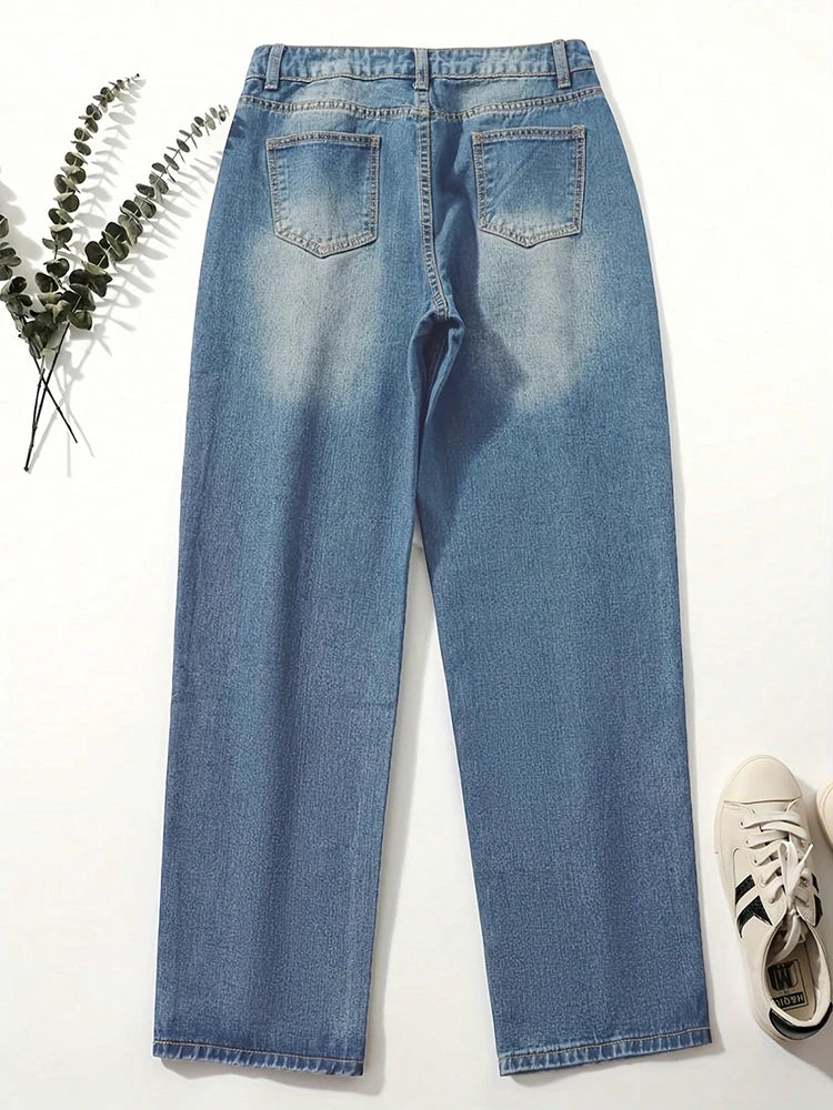 Front Multi Button Denim  jeans