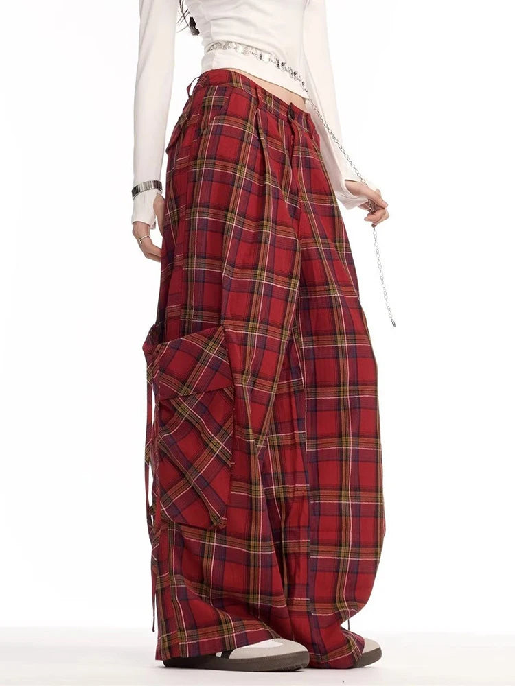 Plaid Cargo Pants