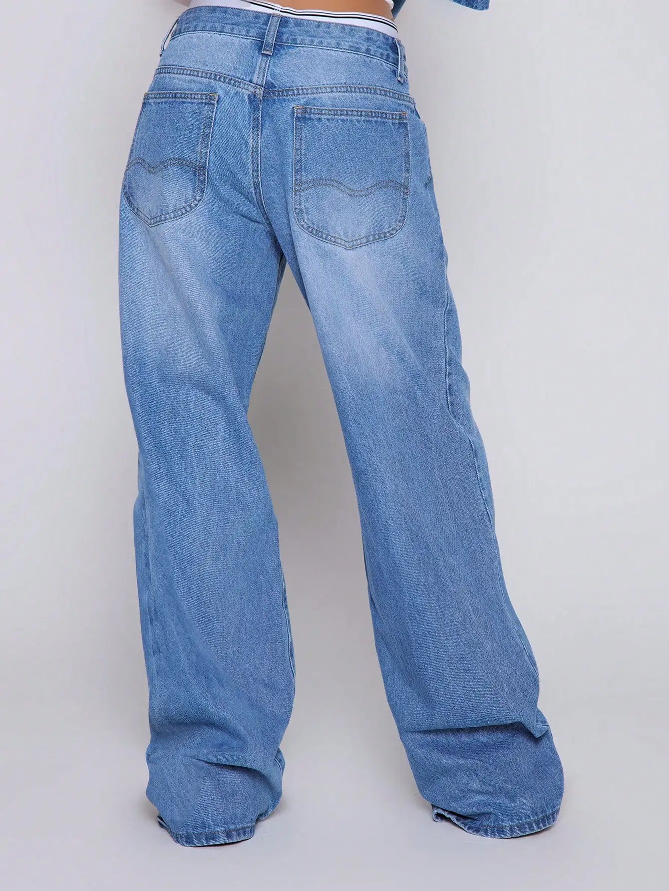 wide leg Denim jeans
