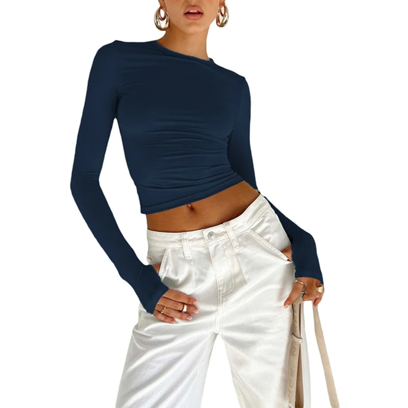 Long Sleeve Crop Top