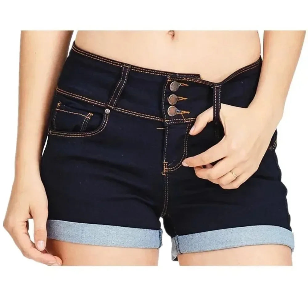 Denim Stretch  Shorts