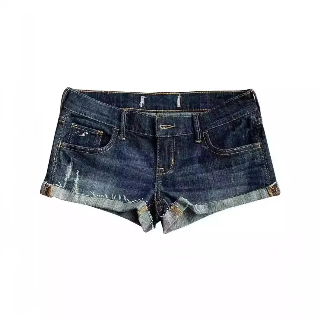 Denim Shorts Low Waist