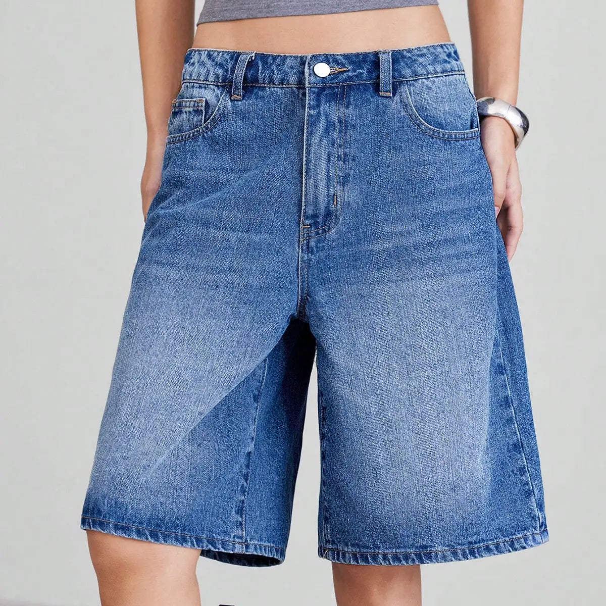 Denim baggy Shorts