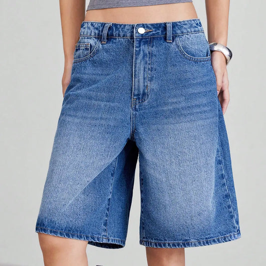 Denim baggy Shorts