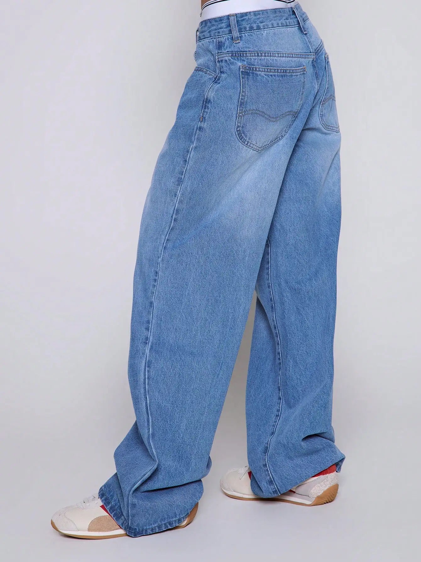 wide leg Denim jeans