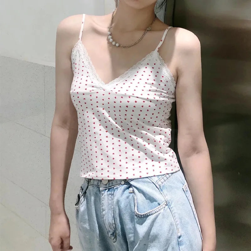 Lace Tanks Crop Tops