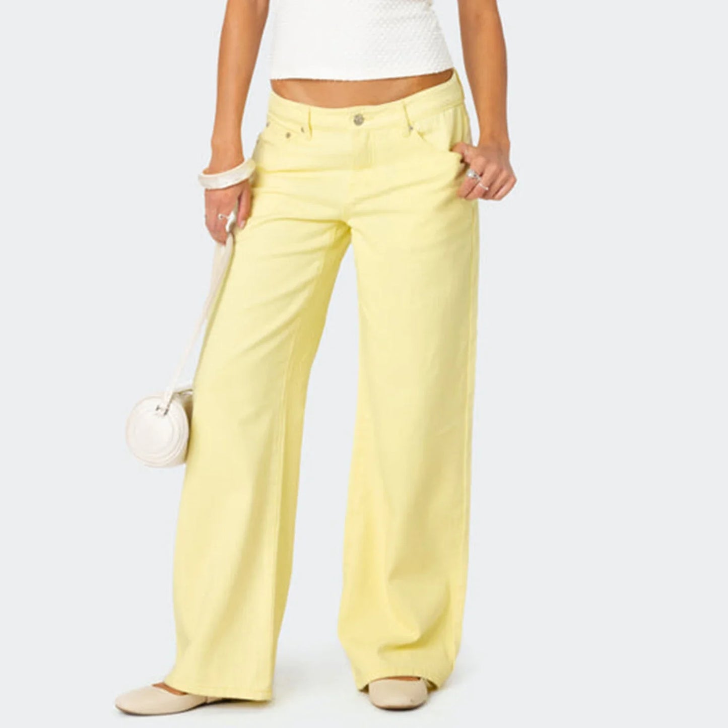 Boyfriend Wide Leg Denim Jeans