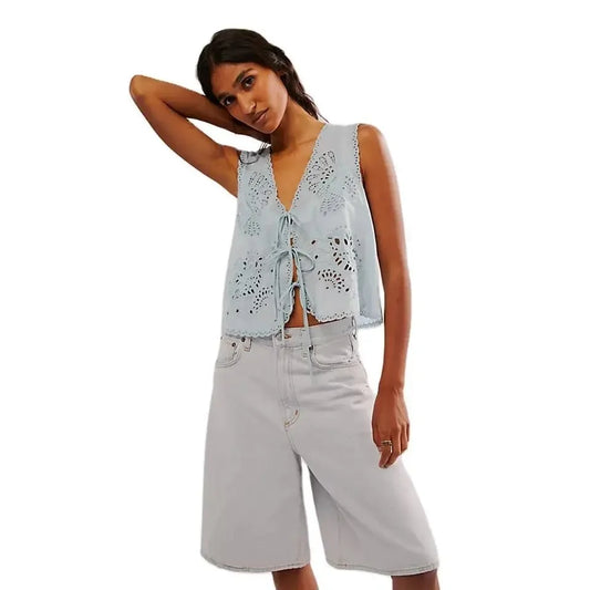 Embroidered Tank Top