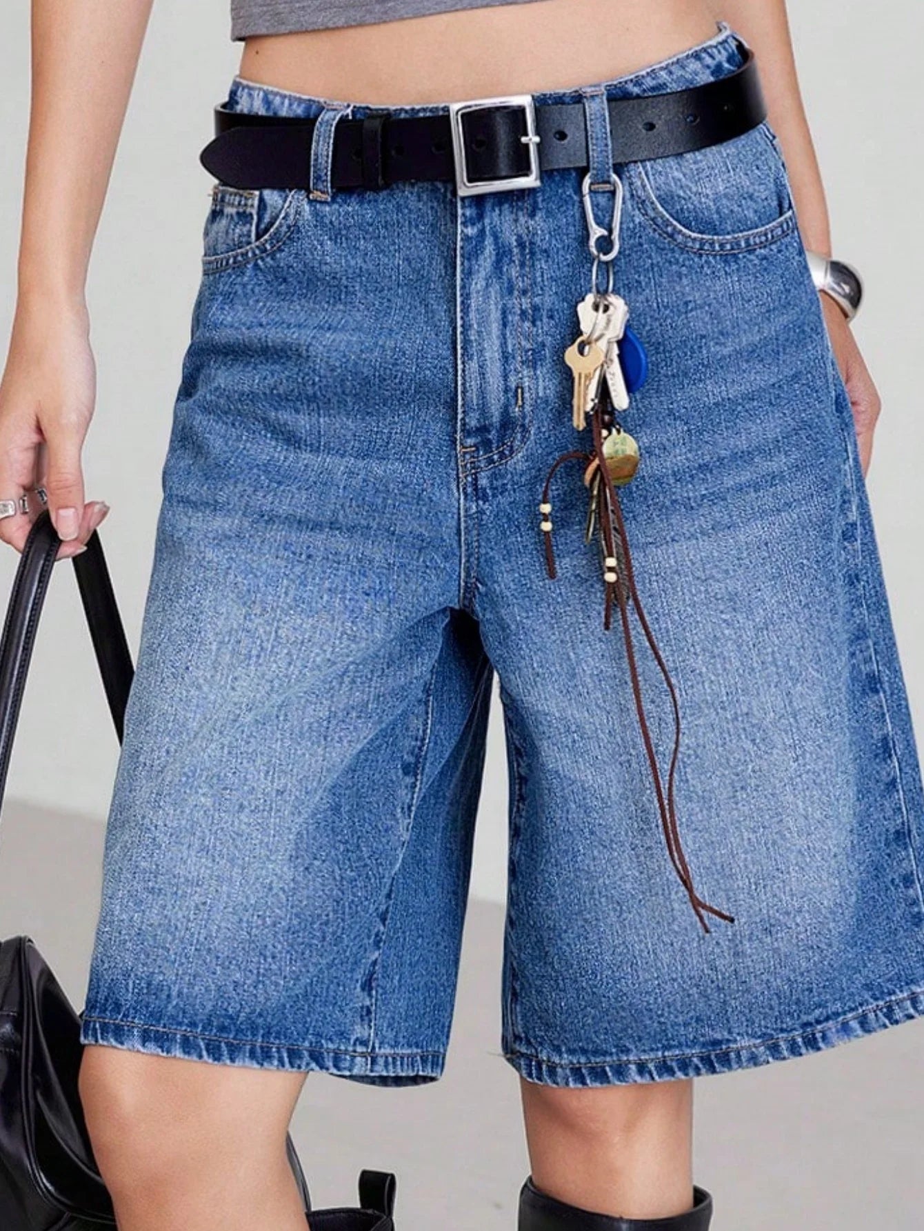 Denim baggy Shorts