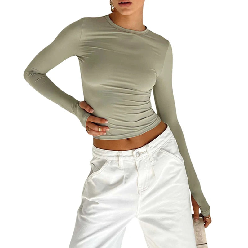 Long Sleeve Crop Top