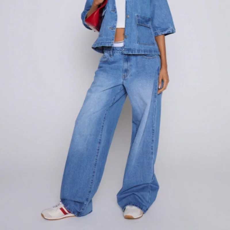 wide leg Denim jeans