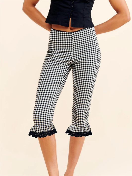 Plaid Capri Pants