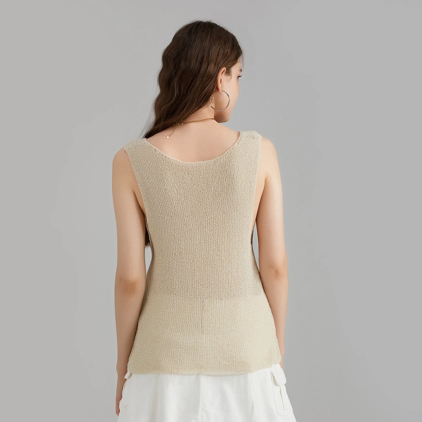 Sleeveless Knitted Tank Tops