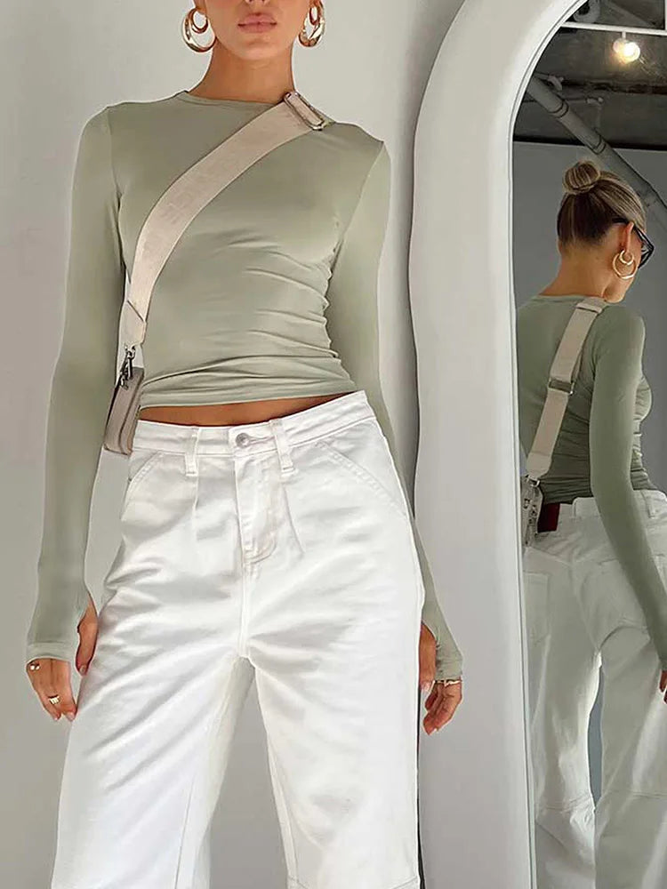 Long Sleeve Crop Top