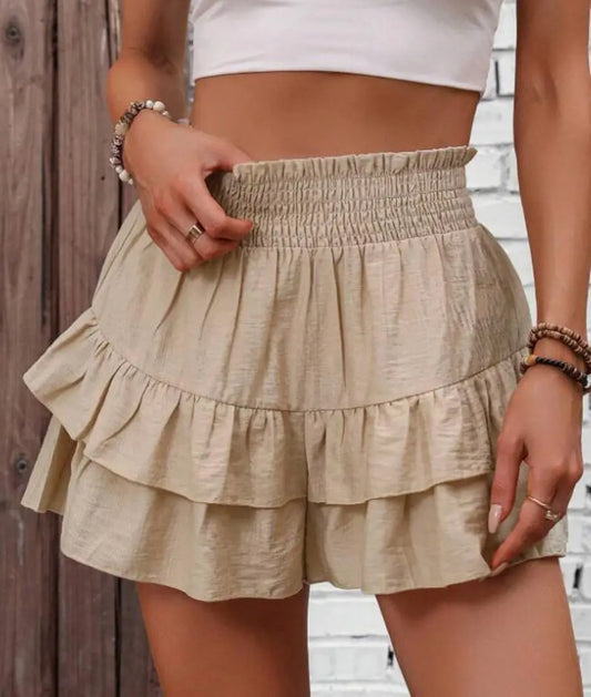 Wide-leg shorts skirt