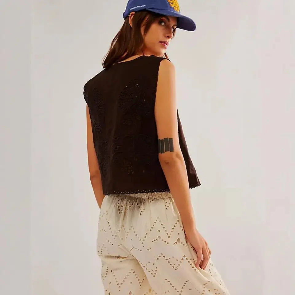 Embroidered Tank Top