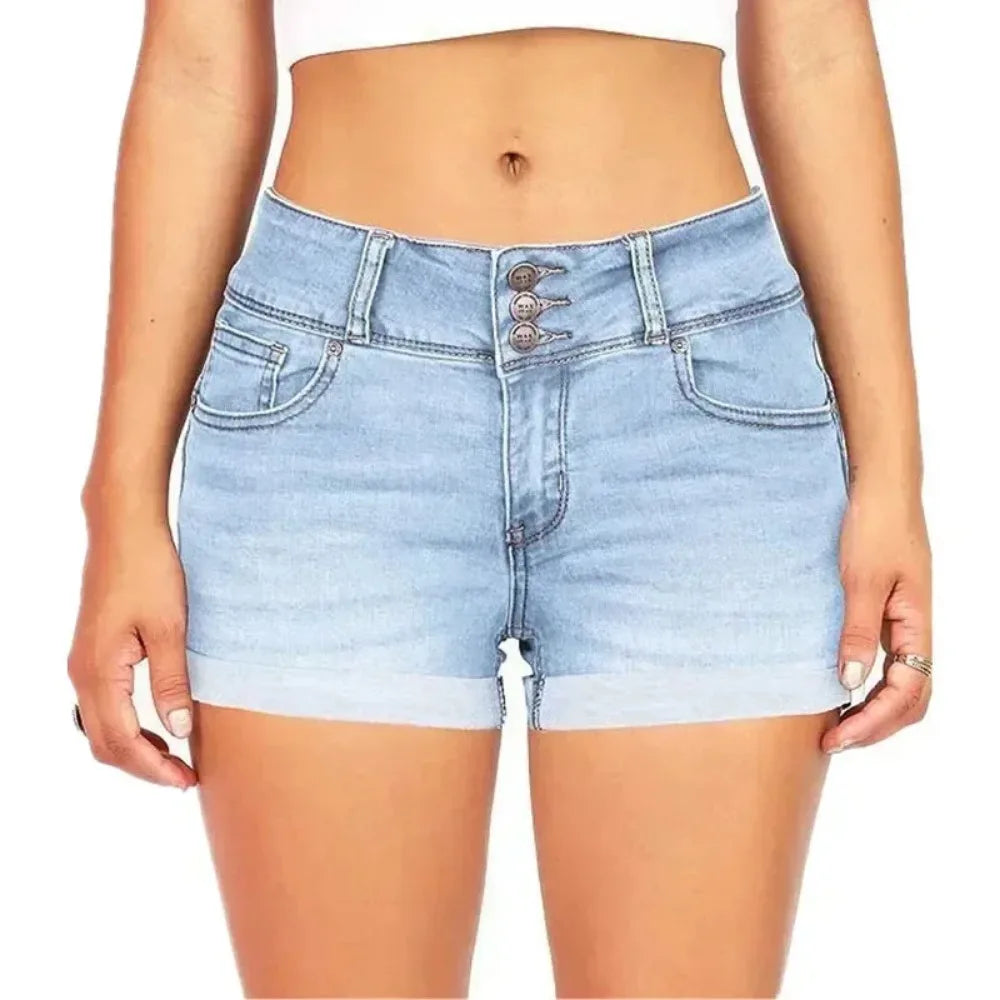 Denim Stretch  Shorts