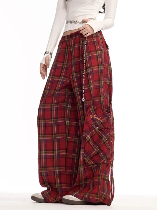 Plaid Cargo Pants