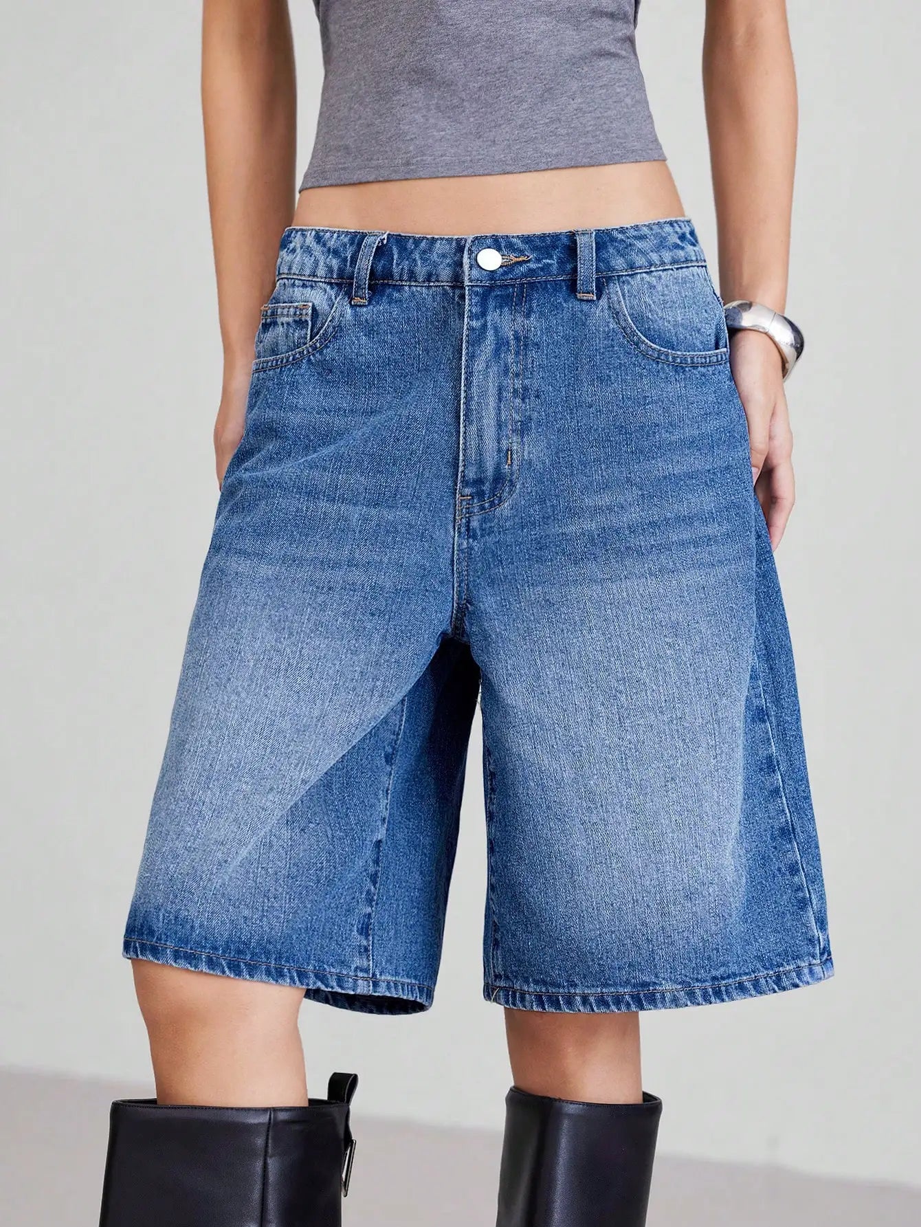 Denim baggy Shorts