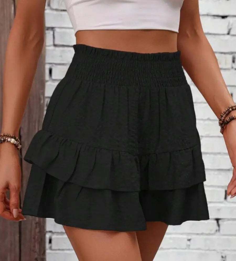 Wide-leg shorts skirt