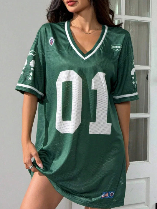 Plus Size Football Jersey