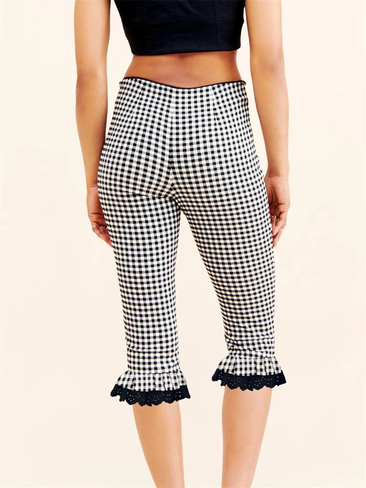 Plaid Capri Pants