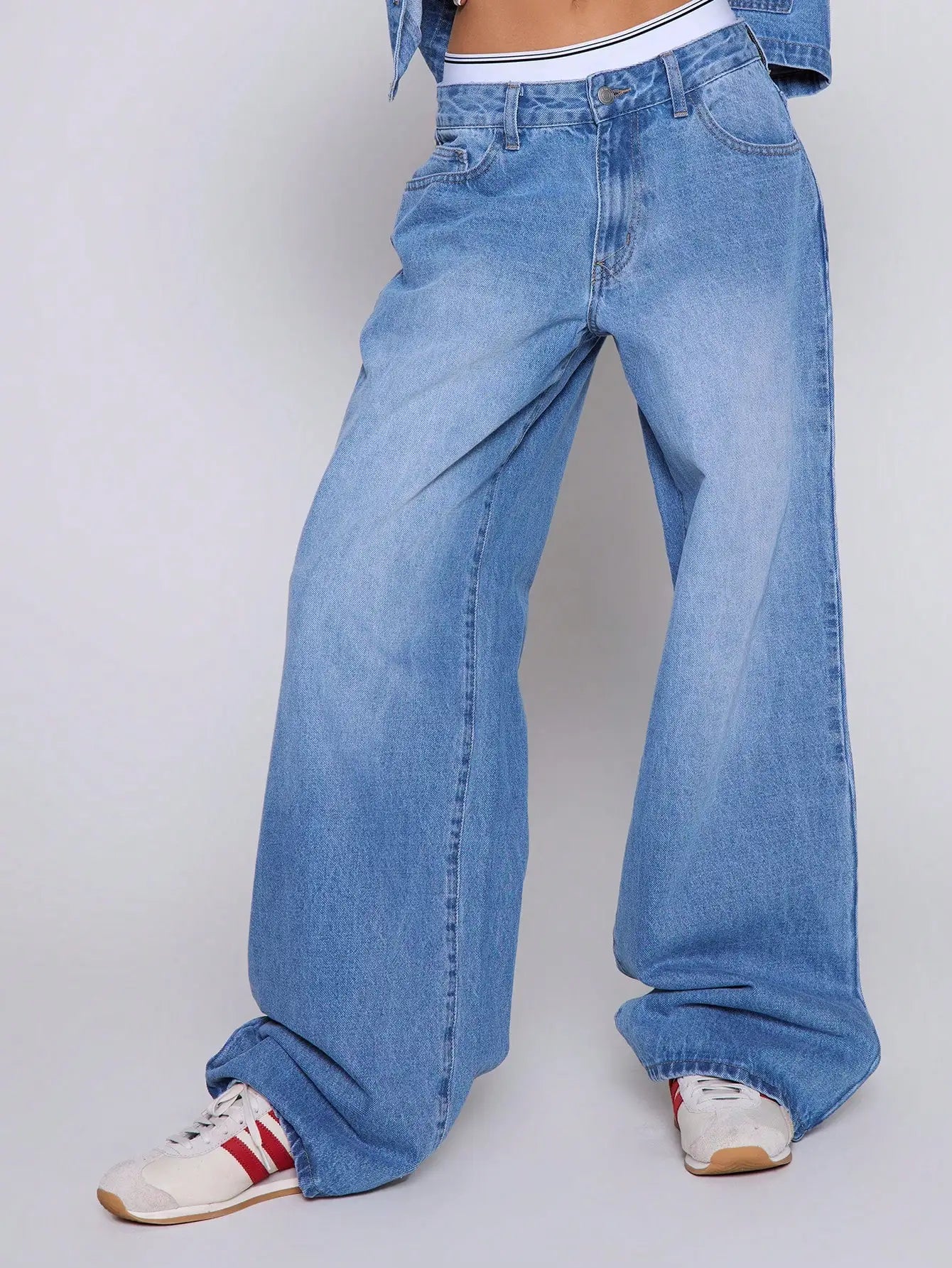 wide leg Denim jeans