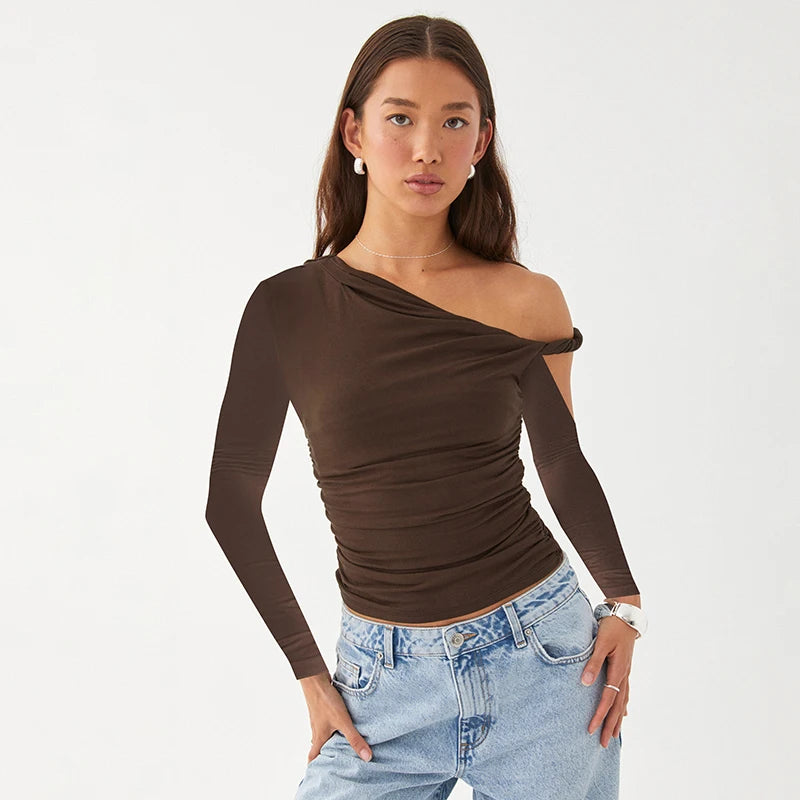 Off Shoulder Crop Tops