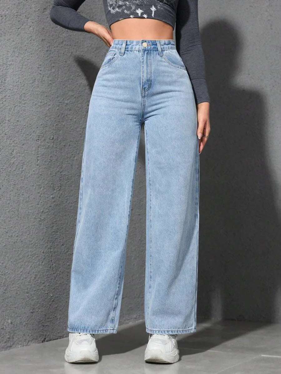 Wide Leg Denim Jeasn