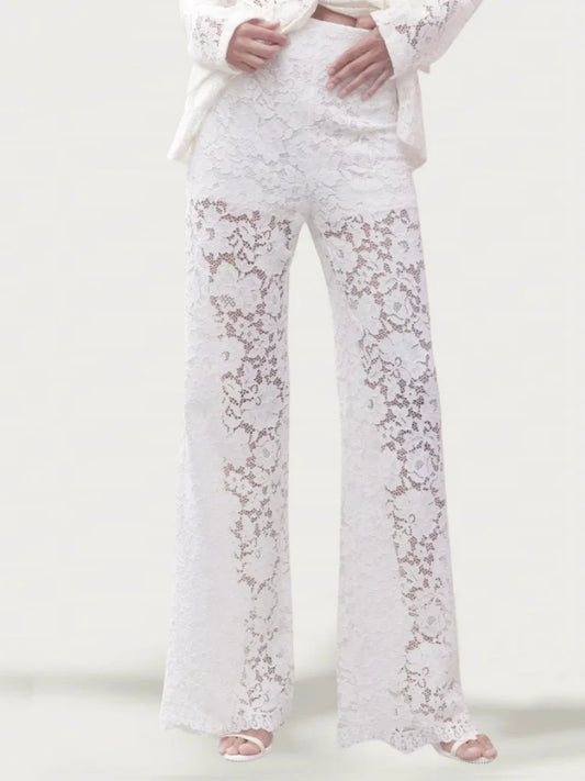 Lace Flare See Through pants
